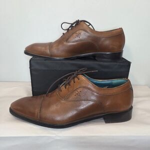Ted Baker FUAMIN Cap Toe Brown Leather Oxford Shoe Size: 9.5US, 42.5EU, 8.5UK